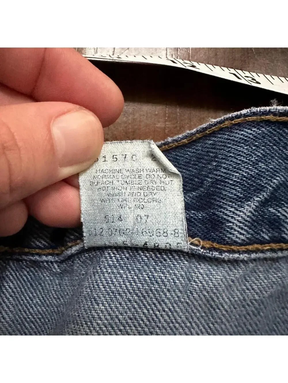 Levis 505 Vintage 90s Straight Leg XX USA Jeans 40x30 Med Wash Act 36x29